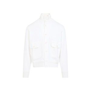 C.P. Company High-Collared Button-Up Jacket With Ribbed Details - NWT